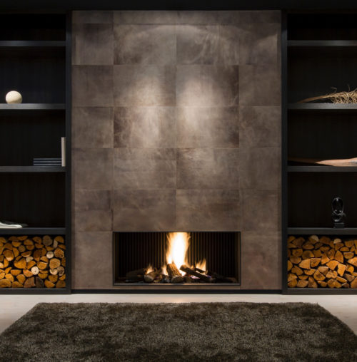 Titanium fireplace